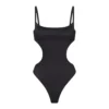 BARELY THERE CUT OUT BODYSUIT | ONYX