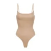 BARELY THERE SCOOP BODYSUIT | CLAY