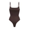 BARELY THERE SCOOP BODYSUIT | ESPRESSO
