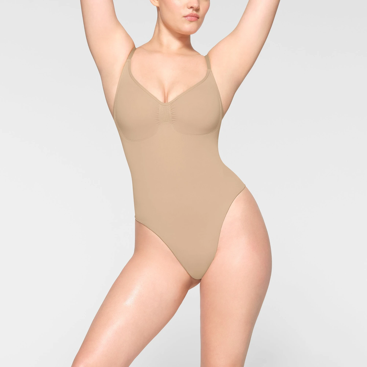 SEAMLESS SCULPT THONG BODYSUIT | CLAY 2 SEAMLESS SCULPT THONG BODYSUIT | CLAY - Image 2