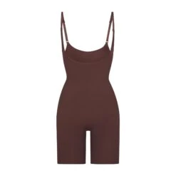 BUTT ENHANCING OPEN BUST BODYSUIT | COCOA