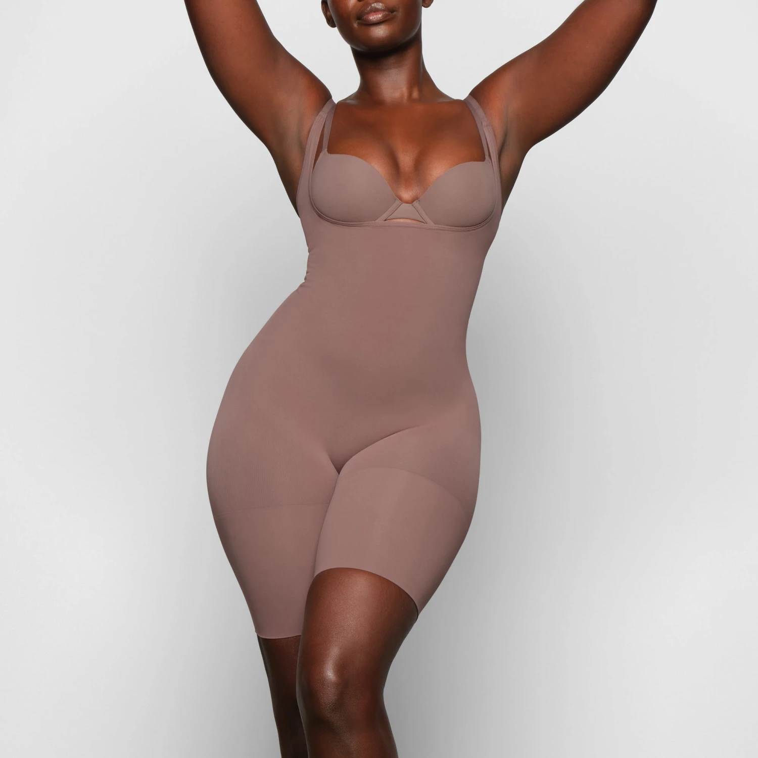 BUTT ENHANCING OPEN BUST BODYSUIT | UMBER 2 BUTT ENHANCING OPEN BUST BODYSUIT | UMBER - Image 2