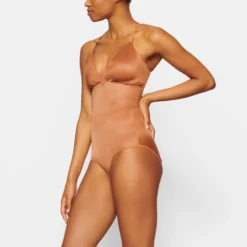 BARELY THERE BODYSUIT BRIEF W/ SNAPS | BRONZE -SWIM Sales Store SKIMS SHAPEWEAR SH BSB 1641 ND BRZ SD