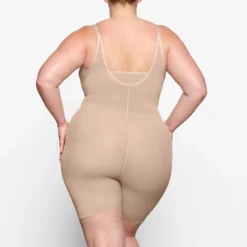 SHEER SCULPT OPEN BUST BODYSUIT | CLAY -SWIM Sales Store SKIMS SHAPEWEAR SH BSS 0014 YC CLY 0014