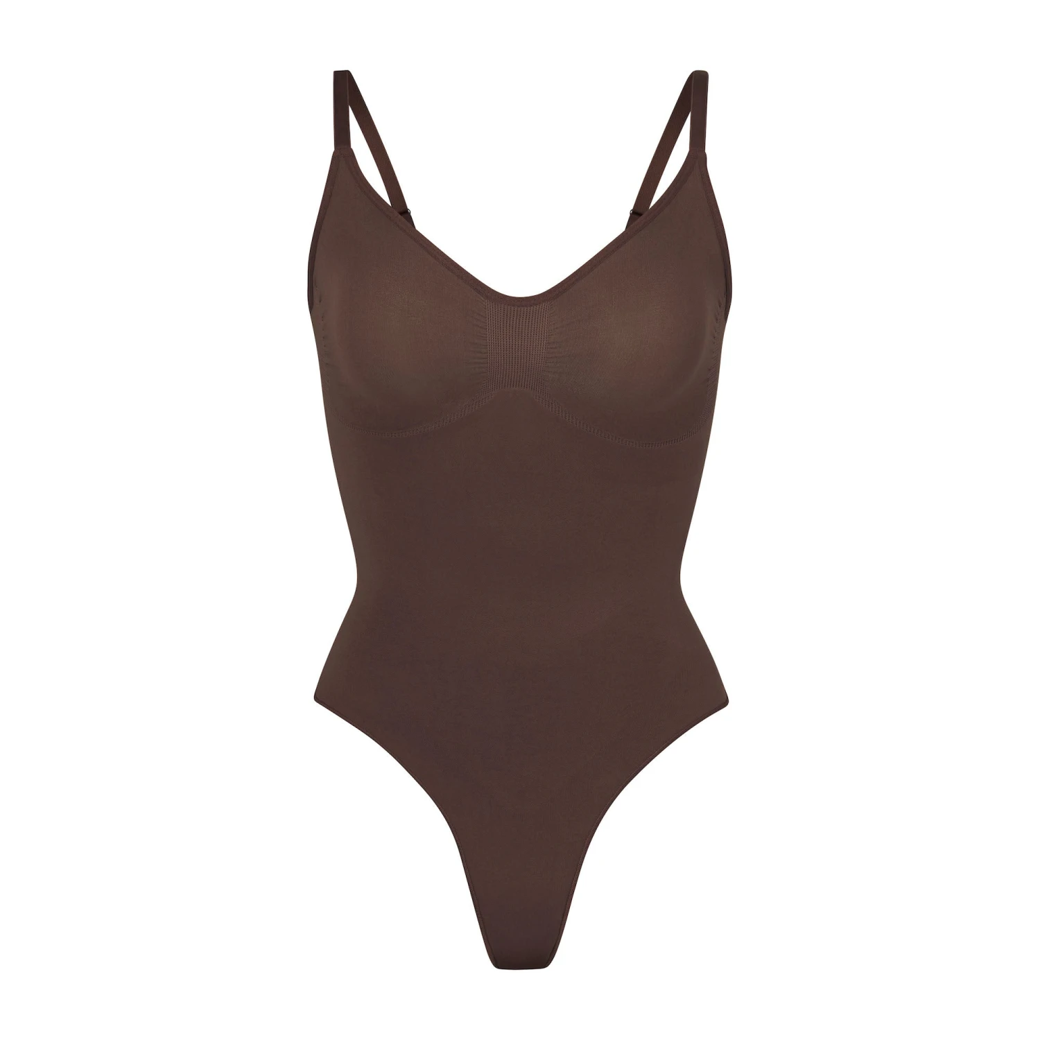 SEAMLESS SCULPT THONG BODYSUIT | COCOA 1 SEAMLESS SCULPT THONG BODYSUIT | COCOA