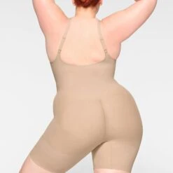 EVERYDAY SCULPT MID THIGH BODYSUIT | MICA -SWIM Sales Store SKIMS SHAPEWEAR SH ONE 2154 JB MCA 0016 BK