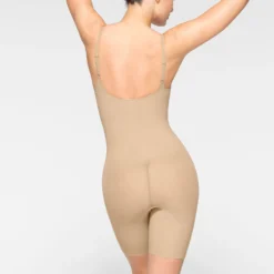 EVERYDAY SCULPT MID THIGH BODYSUIT | CLAY -SWIM Sales Store SKIMS SHAPEWEAR SH ONE 2154 JC CLY 0013 BK