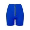 ZIP-UP SWIM MID WAIST SHORT | COBALT