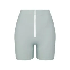 ZIP-UP SWIM MID WAIST SHORT | PACIFIC