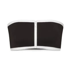 ZIP-UP SWIM BANDEAU TOP | ONYX