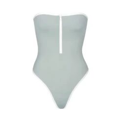 ZIP-UP SWIM STRAPLESS ONE PIECE | PACIFIC