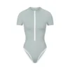 ZIP-UP SWIM MOCK NECK ONE PIECE | PACIFIC