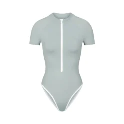 ZIP-UP SWIM MOCK NECK ONE PIECE | PACIFIC