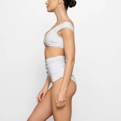 SHAPING SWIM RUCHED HIGH-WAISTED BOTTOM | MARBLE -SWIM Sales Store SKIMS SWIM BB BRF 2757 FD MBL 0006 SD x2 1e37f9b5 c61f 4e9d bab5 5332fb9cb849