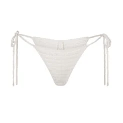 CROCHET SWIM TIE BIKINI BOTTOM | MARBLE