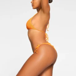 CROCHET SWIM TIE BIKINI BOTTOM | NEON ORANGE -SWIM Sales Store SKIMS SWIM BB BRF 2812 MD NOG 0088 SD