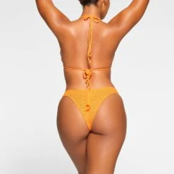 CROCHET SWIM BIKINI BOTTOM | NEON ORANGE -SWIM Sales Store SKIMS SWIM BB CKY 2813 MD NOG 0975 BK