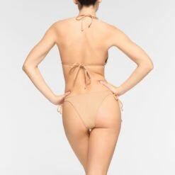 SWIM LOW RISE TIE BOTTOMS | OCHRE -SWIM Sales Store SKIMS SWIM BB CKY 3574 OC OCH 0023 BK