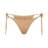SWIM LOW RISE TIE BOTTOMS | OCHRE