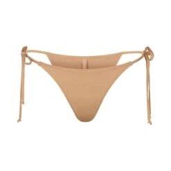 SWIM LOW RISE TIE BOTTOMS | OCHRE