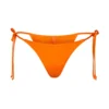 SWIM LOW RISE TIE BOTTOMS | ORANGE