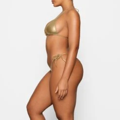METALLIC SWIM SKIMPY TIE BOTTOM | GOLD -SWIM Sales Store SKIMS SWIM BB TNG 2804 DA GOL 0006