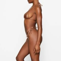 METALLIC SWIM SKIMPY TIE BOTTOM | PENNY -SWIM Sales Store SKIMS SWIM BB TNG 2804 DB PNY 0006