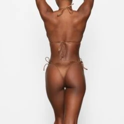 METALLIC SWIM SKIMPY TIE BOTTOM | PENNY -SWIM Sales Store SKIMS SWIM BB TNG 2804 DB PNY 0013