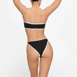 ZIP-UP SWIM DIPPED TANGA BOTTOM | ONYX -SWIM Sales Store SKIMS SWIM BB TNG 3022 HD ONX 0013 BK