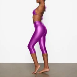 METALLIC SWIM V-WAIST PANT | DRAGON FRUIT -SWIM Sales Store SKIMS SWIM BO PNT 2806 DB DRF 0008