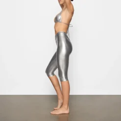 METALLIC SWIM V-WAIST PANT | NICKEL -SWIM Sales Store SKIMS SWIM BO PNT 2806 DD NIC 0058