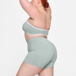 ZIP-UP SWIM MID WAIST SHORT | PACIFIC -SWIM Sales Store SKIMS SWIM BO SHO 3023 HC PAC 0010 SD