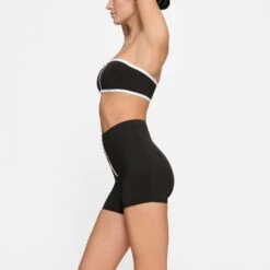 ZIP-UP SWIM MID WAIST SHORT | ONYX -SWIM Sales Store SKIMS SWIM BO SHO 3023 HD ONX 0012 SD