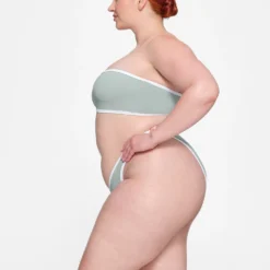 ZIP-UP SWIM BANDEAU TOP | PACIFIC -SWIM Sales Store SKIMS SWIM BT BAN 3006 HC PAC 0008 SD