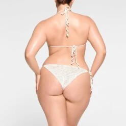 CROCHET SWIM HANDKERCHIEF TOP | MARBLE 8 CROCHET SWIM HANDKERCHIEF TOP | MARBLE -SWIM Sales Store SKIMS SWIM BT HLT 2810 MA MBL 1021 BK