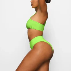 SWIM HIGH NECK RACER TOP | NEON GREEN -SWIM Sales Store SKIMS SWIM BT HNK 2786 CA NGE 0010 SD