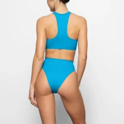 SWIM HIGH NECK RACER TOP | TURQUOISE -SWIM Sales Store SKIMS SWIM BT HNK 2786 CD TRQ 0013 BK