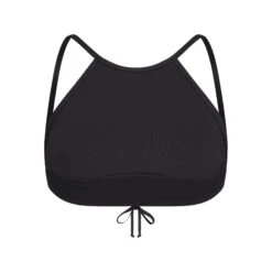 SWIM HIGH NECK TOP | ONYX