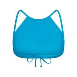SWIM HIGH NECK TOP | TURQUOISE -SWIM Sales Store SKIMS SWIM BT HNK 2787 TRQ B