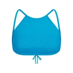 SWIM HIGH NECK TOP | TURQUOISE