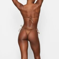 METALLIC SWIM MICRO SCOOP BIKINI TOP | PENNY -SWIM Sales Store SKIMS SWIM BT SCP 2802 DB PNY 0017