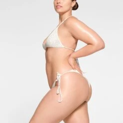 CROCHET SWIM TRIANGLE BIKINI TOP | MARBLE -SWIM Sales Store SKIMS SWIM BT TRI 2809 MA MBL 0914 SD