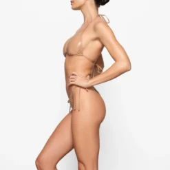 PVC TRIANGLE BIKINI TOP | OCHRE -SWIM Sales Store SKIMS SWIM BT TRI 3192 ED OCH 0008