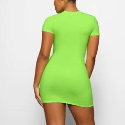 SWIM T-SHIRT DRESS | NEON GREEN -SWIM Sales Store SKIMS SWIM CU DRS 2793 CA NGE 0016 BK