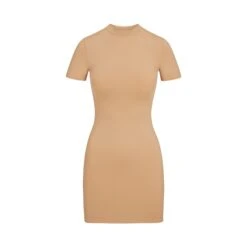 SWIM T-SHIRT DRESS | OCHRE