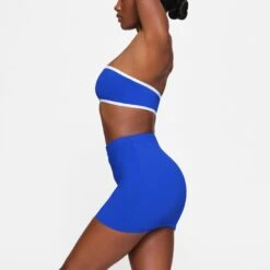 ZIP-UP SWIM MINI SKIRT | COBALT -SWIM Sales Store SKIMS SWIM CU SKT 3024 HB COB 0010 SD