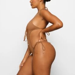 SWIM LACE UP MONOKINI | ALMOND -SWIM Sales Store SKIMS SWIM OP BRF 2794 CA ALM 0007 SD