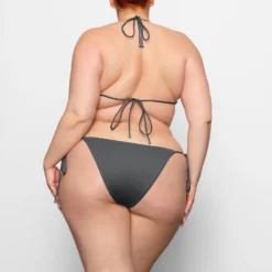 SWIM LACE UP MONOKINI | GUNMETAL -SWIM Sales Store SKIMS SWIM OP BRF 2794 CC GUN 0014 BK