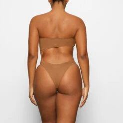 SWIM STRAPLESS MONOKINI | ALMOND -SWIM Sales Store SKIMS SWIM OP BRF 2795 CA ALM 0027 BK