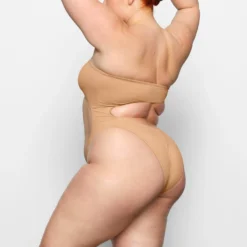 SWIM STRAPLESS MONOKINI | OCHRE -SWIM Sales Store SKIMS SWIM OP BRF 2795 CC OCH 0025 SD